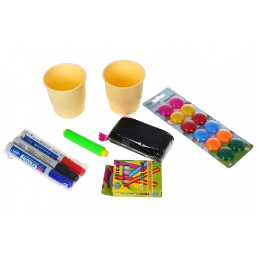 Duża Dwustronna Tablica MAGNESY KREDA OBRÓT 360ST - RÓŻOWA 676